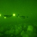 U.S. Marine MV-22B Ospreys refuel at night off the coast of Kagoshima, Japan