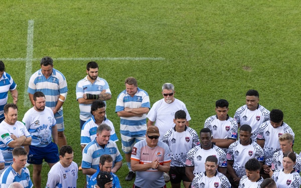 MRF-D 25.3: U.S. Marines compete against Australian Stray Cats in rugby match
