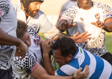 MRF-D 25.3: U.S. Marines compete against Australian Stray Cats in rugby match