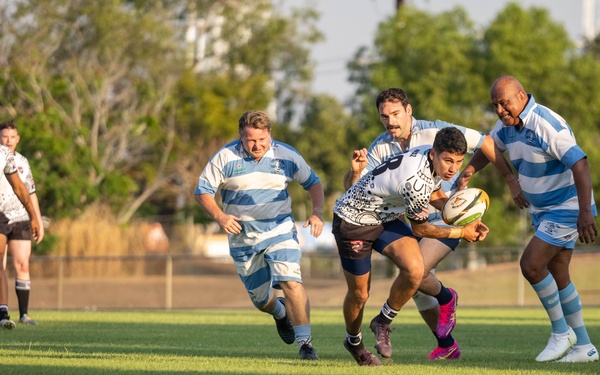 MRF-D 25.3: U.S. Marines compete against Australian Stray Cats in rugby match
