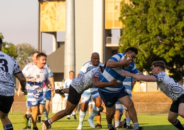 MRF-D 25.3: U.S. Marines compete against Australian Stray Cats in rugby match