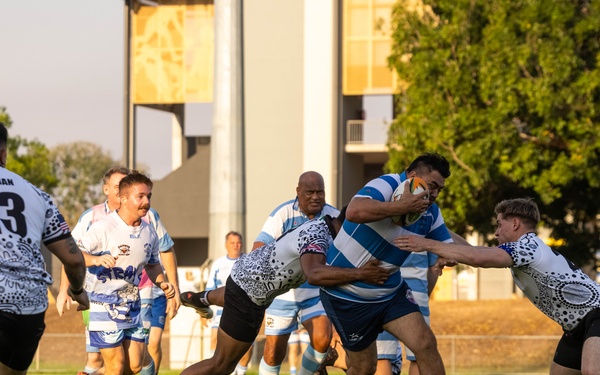 MRF-D 25.3: U.S. Marines compete against Australian Stray Cats in rugby match