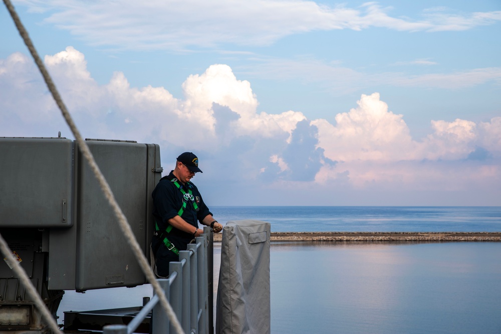 USS Mount Whitney Departs Bar, Montenegro &amp; Arrives in Durres, Albania
