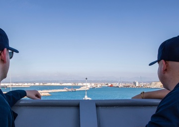 USS Mount Whitney Departs Bar, Montenegro &amp; Arrives in Durres, Albania