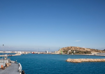 USS Mount Whitney Departs Bar, Montenegro &amp; Arrives in Durres, Albania