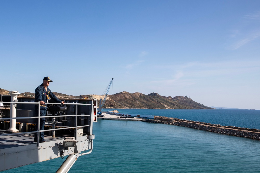 USS Mount Whitney Departs Bar, Montenegro &amp; Arrives in Durres, Albania