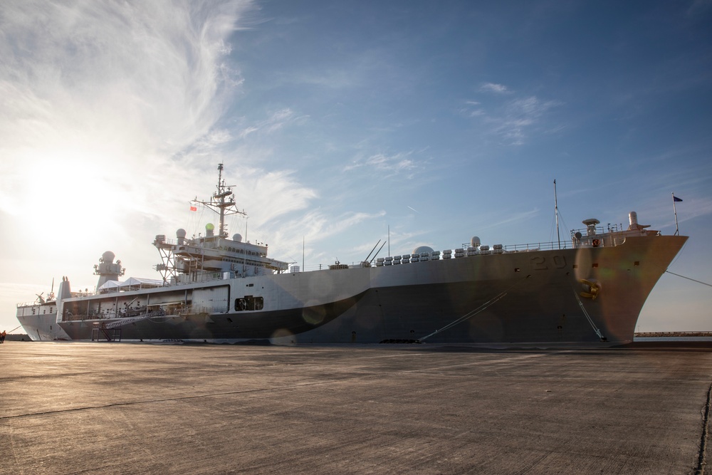 USS Mount Whitney Departs Bar, Montenegro &amp; Arrives in Durres, Albania