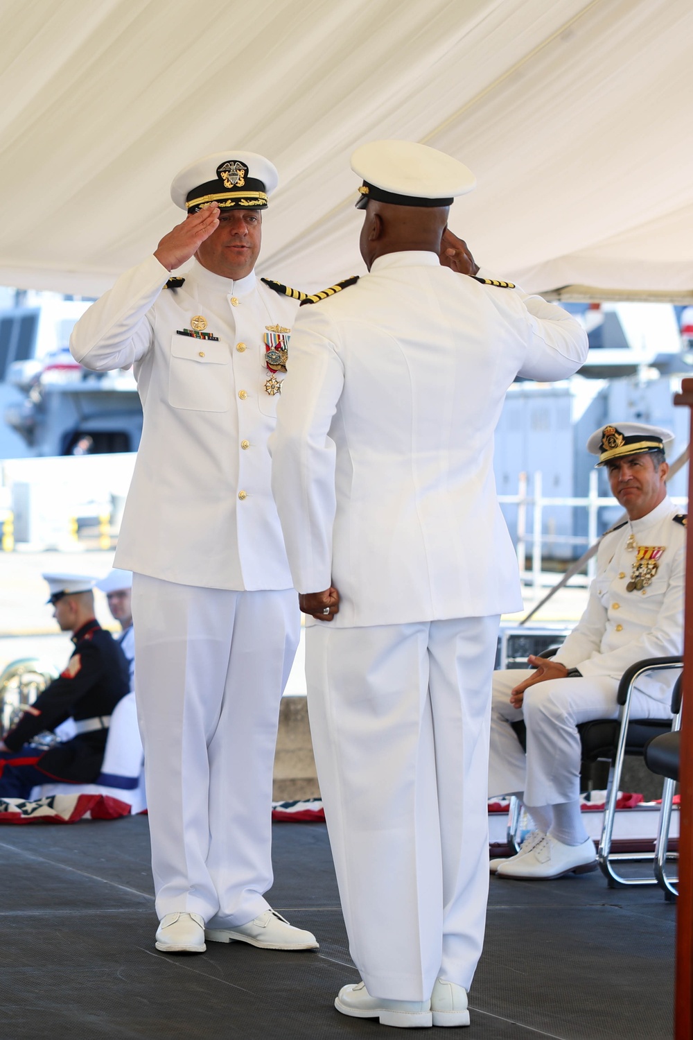 NAVSTA Rota DESRON 60 CTF 65 Change of Command