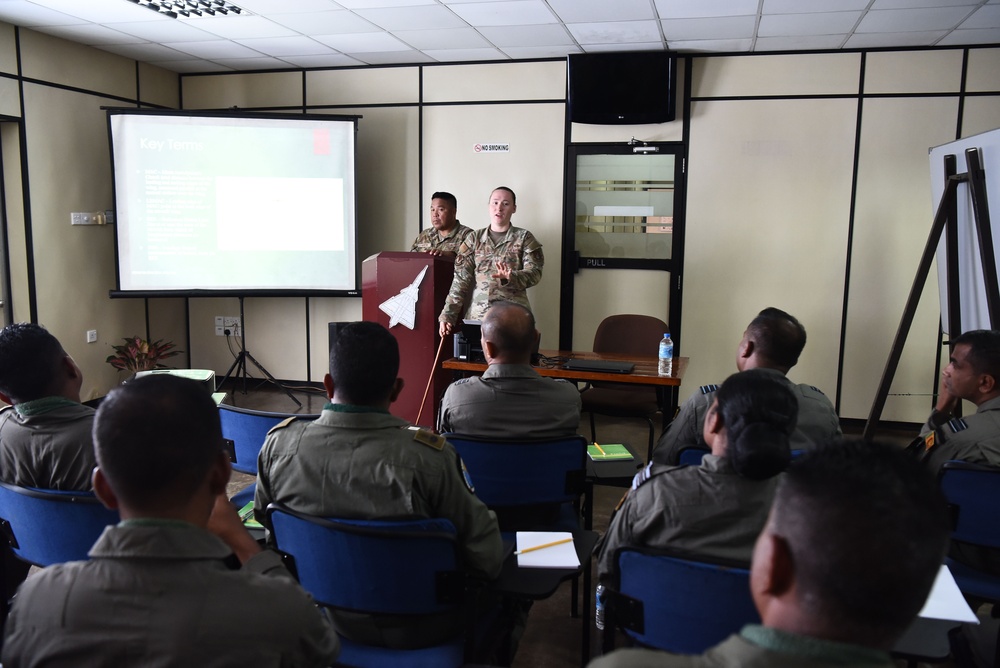 U.S. Air Force members conduct air transportation subject-matter expert exchange with Sri Lankan military members during Pac Angel 25-1