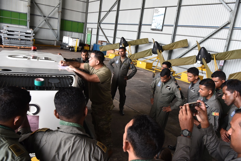 U.S. Air Force members conduct air transportation subject-matter expert exchange with Sri Lankan military members during Pac Angel 25-1