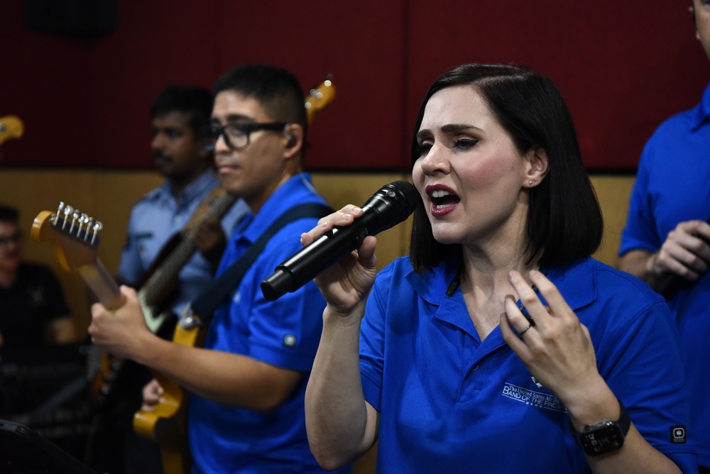 PACAF band and Sri Lankan rock band make music together during Pac Angel 25-1