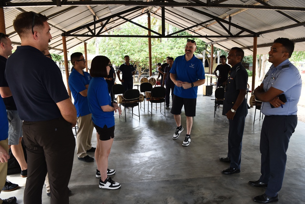 PACAF band and Sri Lankan rock band make music together during Pac Angel 25-1