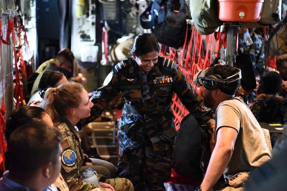 Air Force medical team exercise with Sri Lanka Air Force military members during Pac Angel 25-1