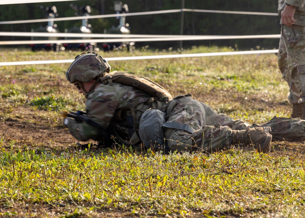 Soldiers conduct patrol and medical lanes in preparation for E2B