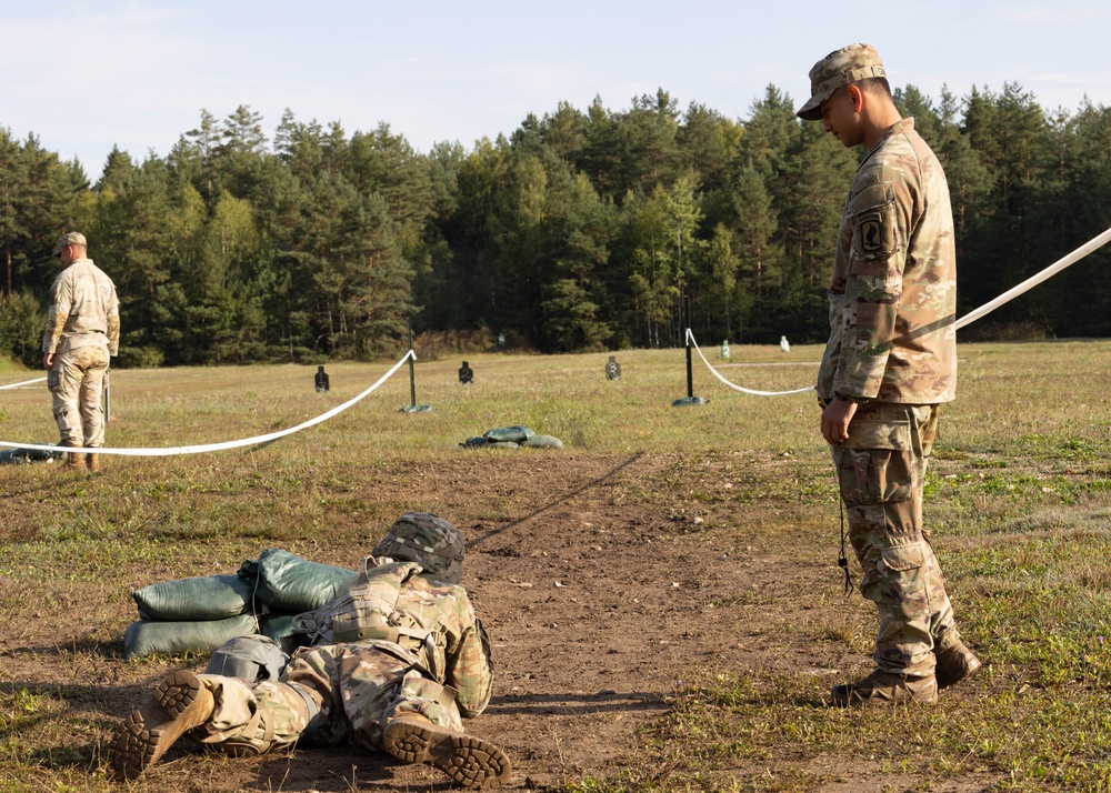Soldiers conduct patrol and medical lanes in preparation for E2B