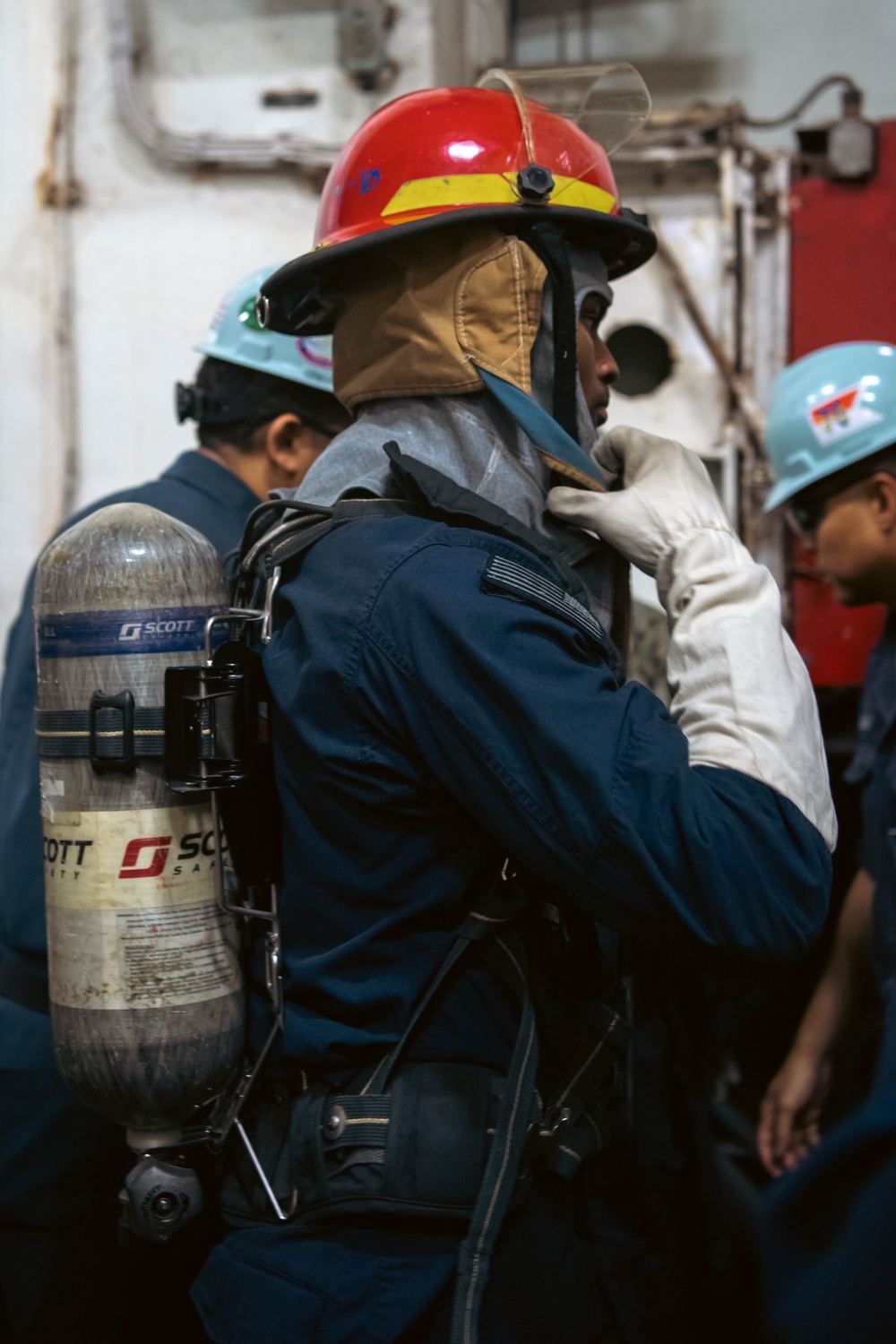 USS Ronald Reagan (CVN 76) Sailors Train to Fight During a General Quarters Drill