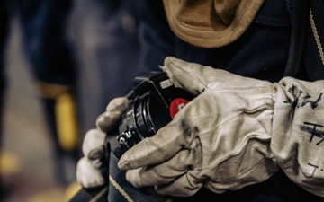 USS Ronald Reagan (CVN 76) Sailors Train to Fight During a General Quarters Drill