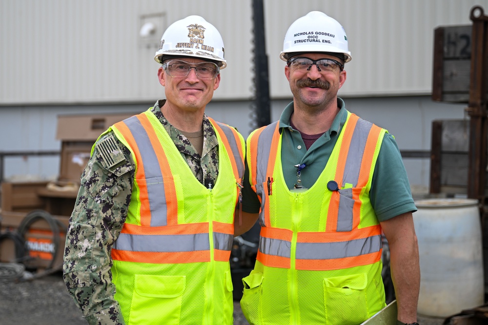 RADM Kilian Visits Portsmouth Naval Shipyard