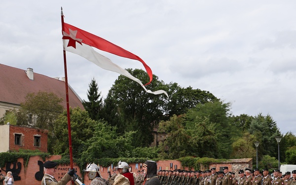 Recieving the coveted Polish Winged Hussar Lance