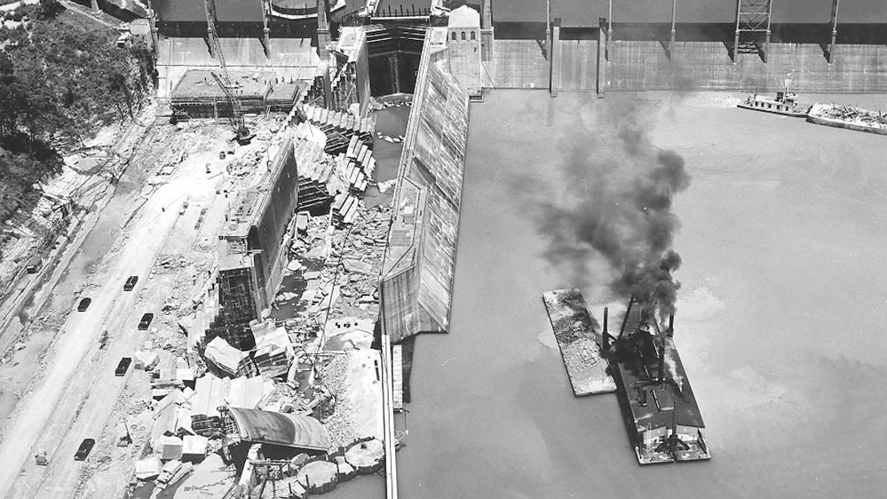 Rare historic footage surfaces of 1961 Wheeler Lock collapse