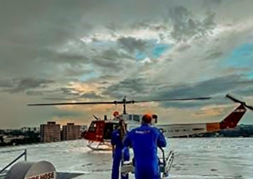 Test wing’s life flight helps save child’s limb