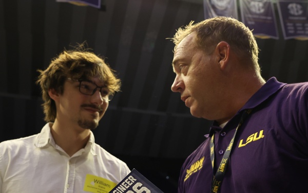 U.S. Navy Recruiters at LSU Career Fair