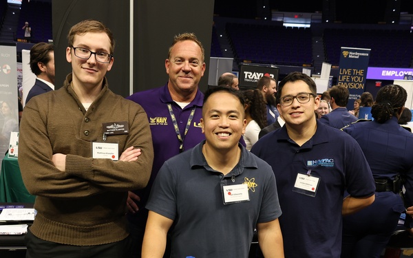 U.S. Navy Recruiters at LSU Career Fair