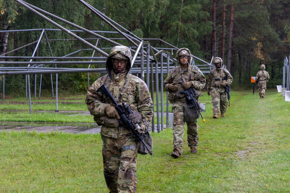 Soldiers conduct weapon and land navigation training in preparation for E2B