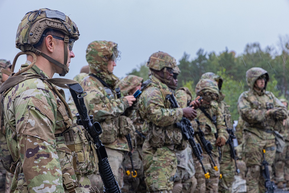 Soldiers conduct weapon and land navigation training in preparation for E2B