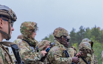 Soldiers conduct weapon and land navigation training in preparation for E2B