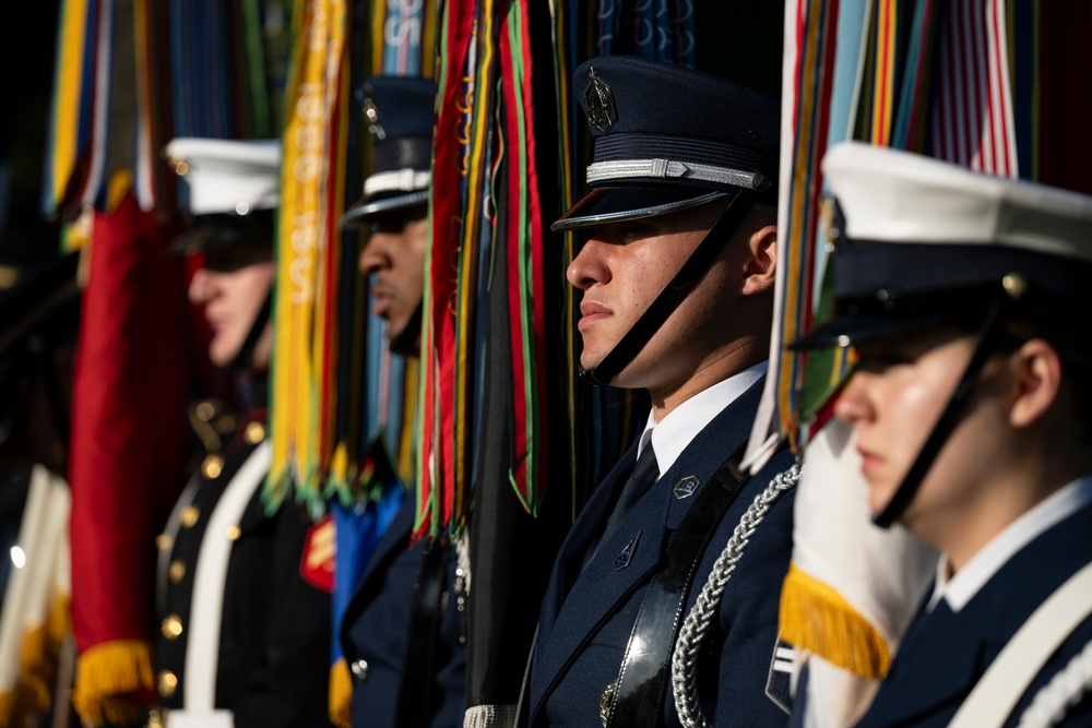 An Armed Forces Full Honors Wreath-Laying Ceremony is Held to Commemorate the 168th Birthday of President William H. Taft