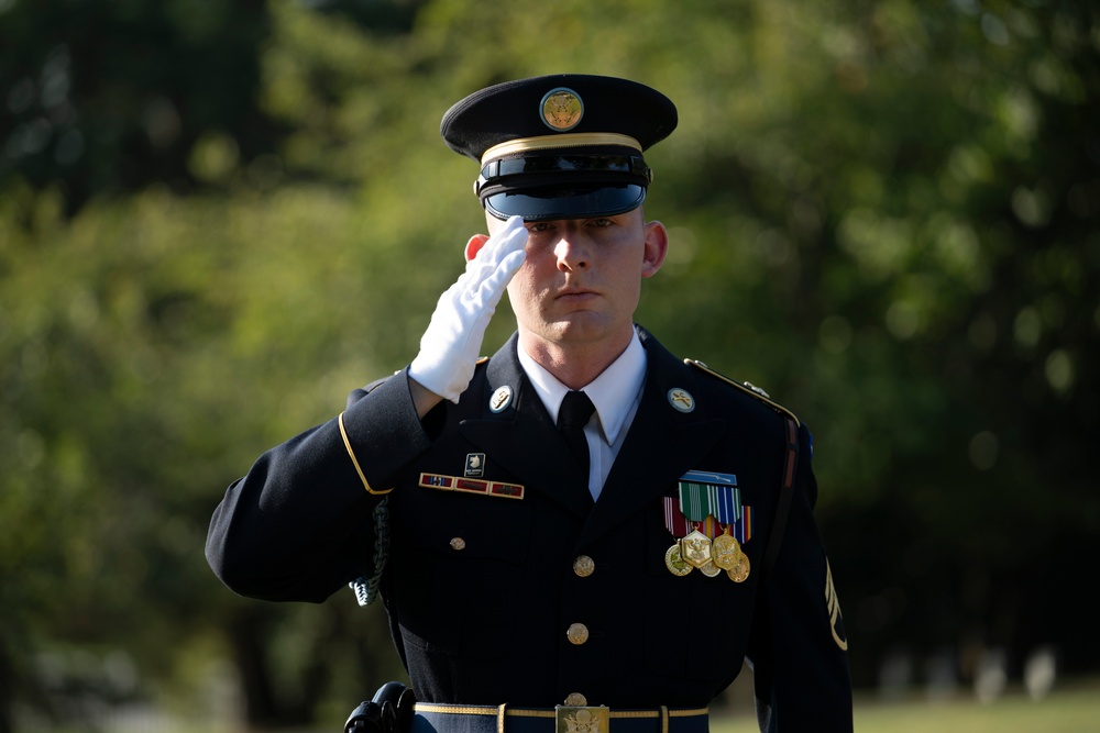 An Armed Forces Full Honors Wreath-Laying Ceremony is Held to Commemorate the 168th Birthday of President William H. Taft
