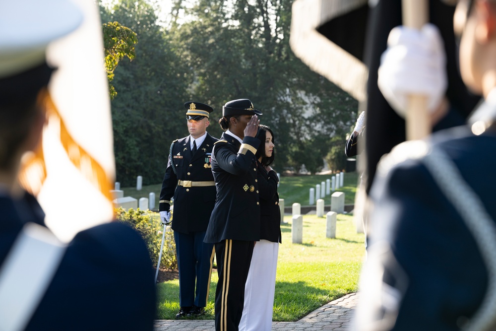 An Armed Forces Full Honors Wreath-Laying Ceremony is Held to Commemorate the 168th Birthday of President William H. Taft
