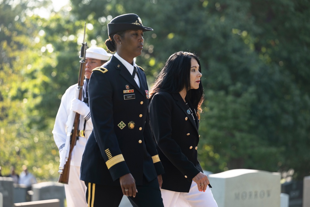 An Armed Forces Full Honors Wreath-Laying Ceremony is Held to Commemorate the 168th Birthday of President William H. Taft
