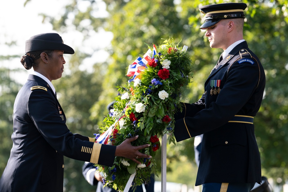 An Armed Forces Full Honors Wreath-Laying Ceremony is Held to Commemorate the 168th Birthday of President William H. Taft