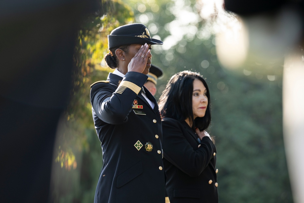 An Armed Forces Full Honors Wreath-Laying Ceremony is Held to Commemorate the 168th Birthday of President William H. Taft