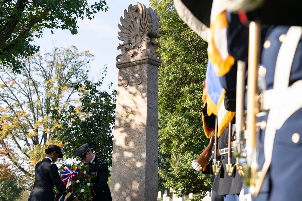 An Armed Forces Full Honors Wreath-Laying Ceremony is Held to Commemorate the 168th Birthday of President William H. Taft
