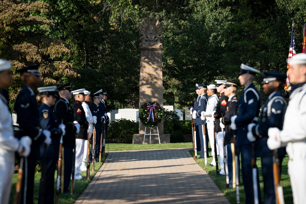 An Armed Forces Full Honors Wreath-Laying Ceremony is Held to Commemorate the 168th Birthday of President William H. Taft