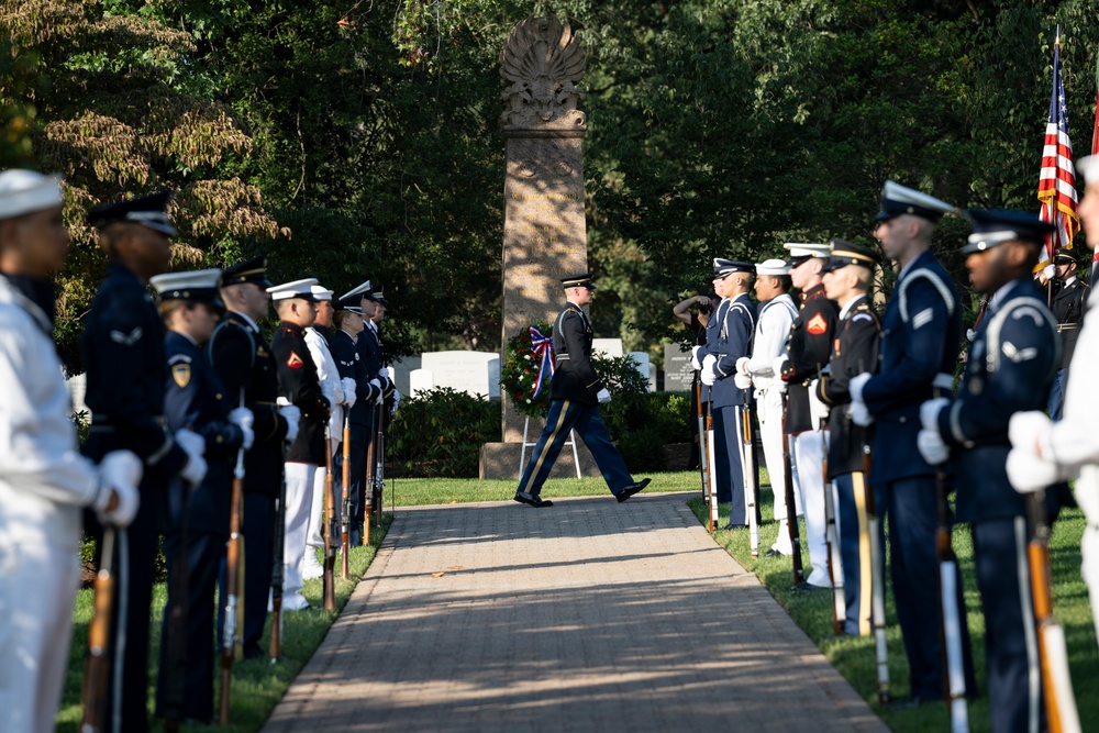 An Armed Forces Full Honors Wreath-Laying Ceremony is Held to Commemorate the 168th Birthday of President William H. Taft