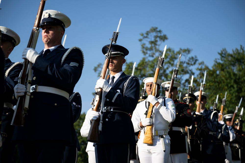 An Armed Forces Full Honors Wreath-Laying Ceremony is Held to Commemorate the 168th Birthday of President William H. Taft