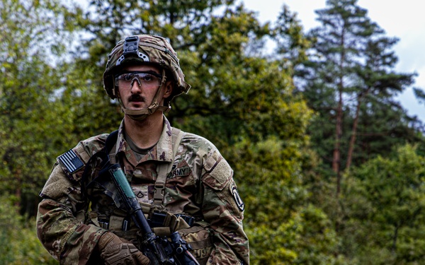 Soldiers conduct weapon and land navigation training in preparation for E2B