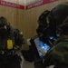U.S. Army Soldiers map out locations of unknown substances in a hazardous site