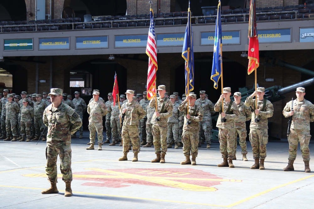 1-109th Field Artillery deactivation and 28th Division Artillery activation