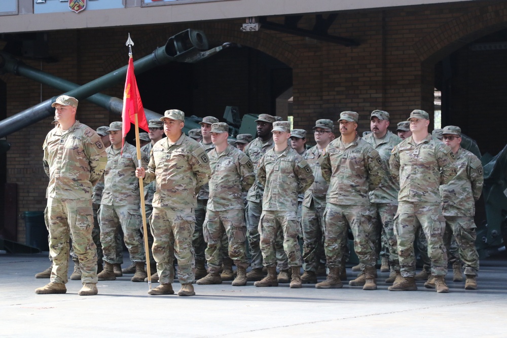 1-109th Field Artillery deactivation and 28th Division Artillery activation