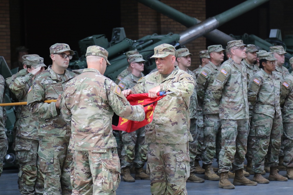 1-109th Field Artillery deactivation and 28th Division Artillery activation