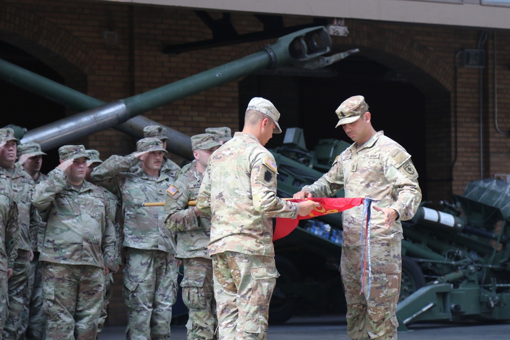 1-109th Field Artillery deactivation and 28th Division Artillery activation
