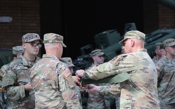 1-109th Field Artillery deactivation and 28th Division Artillery activation