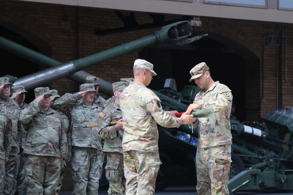 1-109th Field Artillery deactivation and 28th Division Artillery activation
