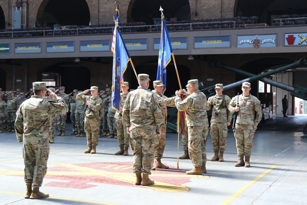 1-109th Field Artillery deactivation and 28th Division Artillery activation