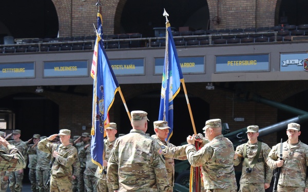 1-109th Field Artillery deactivation and 28th Division Artillery activation